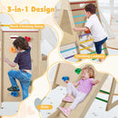 Wooden Indoor Climbing Gym with Rock Wall and Slide – rock wall ladder and slide activities