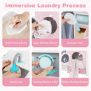 Wooden Laundry Pretend Play Set with Iron and Hangers – pretend laundry activities