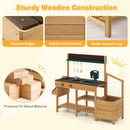 Wooden Mud Kitchen with Planter Boxes and Trellis – Brown view 10