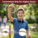 Wooden Ring Toss Game with Six Rope Rings – wooden ring grips and rope