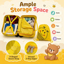 Yellow Bee Ride-On Luggage Set with Backpack and Neck Pillow, supplier view 08