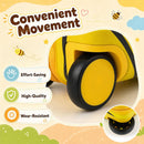Yellow Bee Ride-On Luggage Set with Backpack and Neck Pillow, supplier view 09