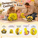 Yellow Bee Ride-On Luggage Set with Backpack and Neck Pillow, supplier view 11