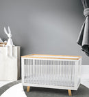 Cocoon Lush Cot & Mattress - White