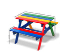 Keezi Kids Wooden Picnic Bench with Umbrella
