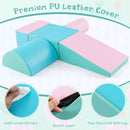 5-piece toddler foam climb and crawl playset, Green colour combination, PU cover, zip and seams