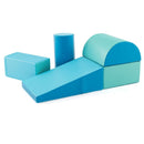 5-piece toddler foam climb and crawl playset, Blue colour combination, hero