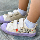 Smile Face Velcro Canvas Shoes