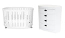 Babyhood - Kaylula Sova Cot & Chest Package (with Mattress Set)