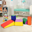 5-piece toddler foam climb and crawl playset, Multicolour colour combination, room scale