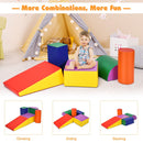 5-piece toddler foam climb and crawl playset, Multicolour colour combination, low-level configurations