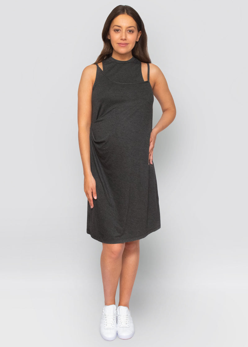 essential dress - charcoal