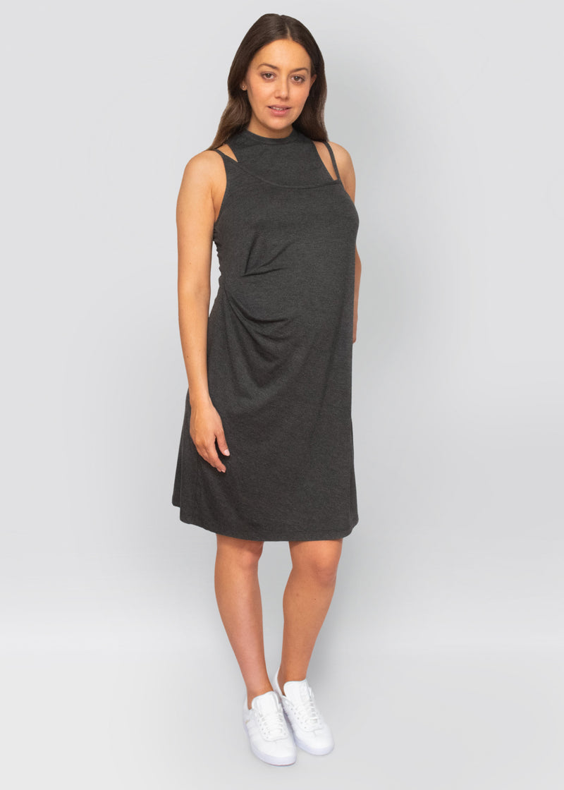 essential dress - charcoal