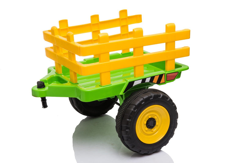 Little Riders Kids Ride On Car Farm Expert Tractor with Trailer 12V