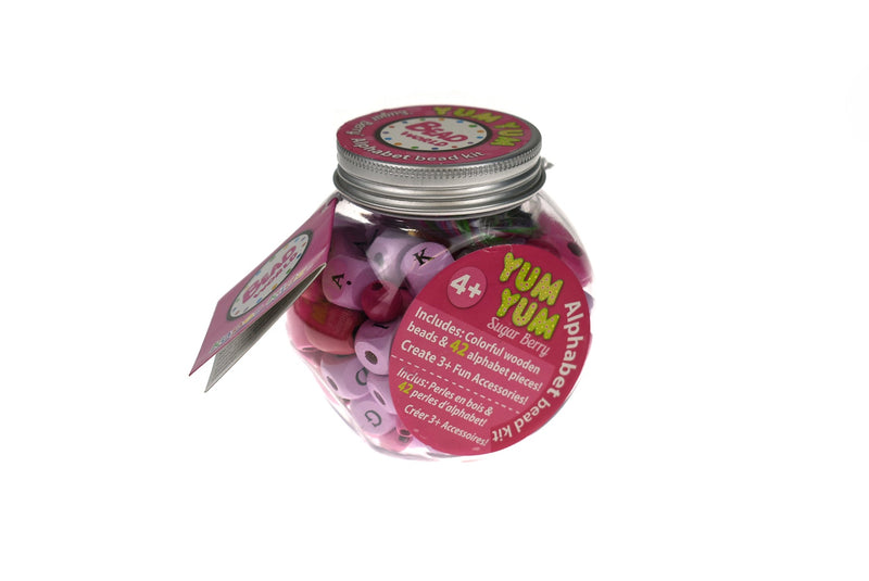 YUM YUM PINK SUGAR BERRY ALPHABET BEAD CRAFT KIT