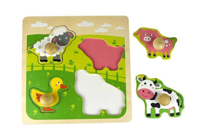 FARM ANIMAL LARGE PEG PUZZLE