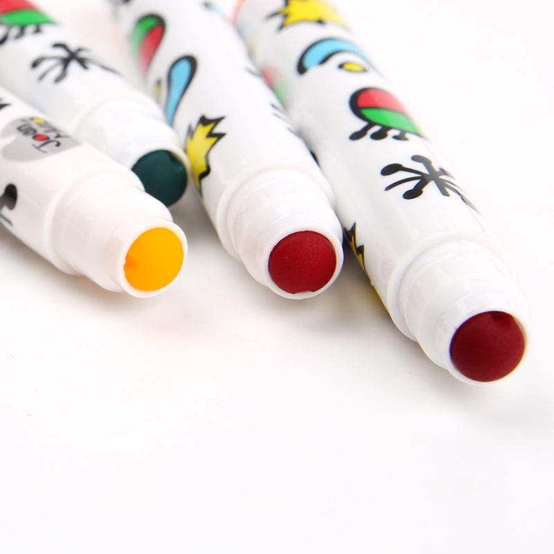 SPECIAL ROUND TIP WASHABLE MARKER -12 COLORS