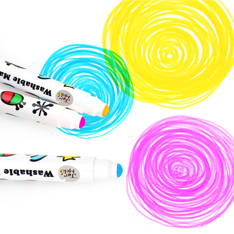 SPECIAL ROUND TIP WASHABLE MARKER -24 COLORS