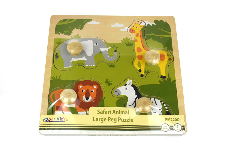 SAFARI ANIMAL LARGE PEG PUZZLE