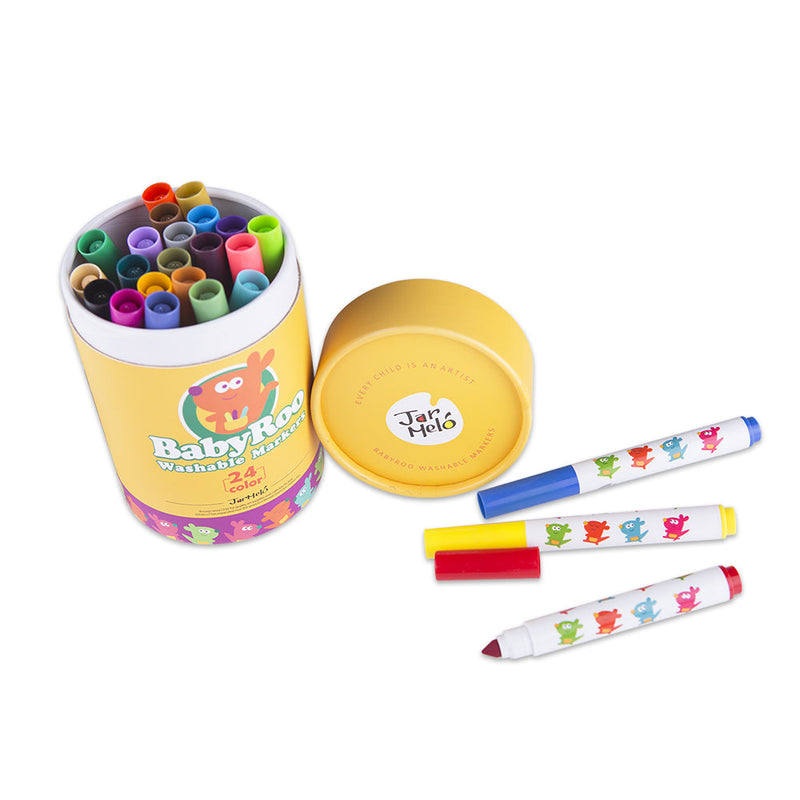 WASHABLE MARKERS -BABY ROO 24 COLOURS