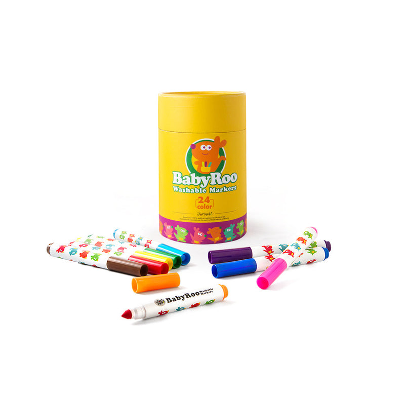 WASHABLE MARKERS -BABY ROO 24 COLOURS