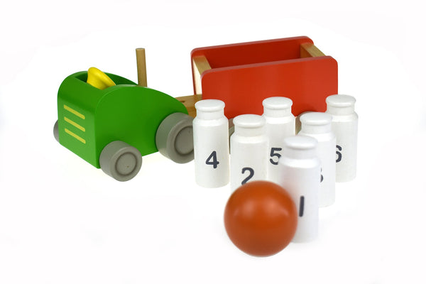MILK BOTTLE BOWLING TRACTOR