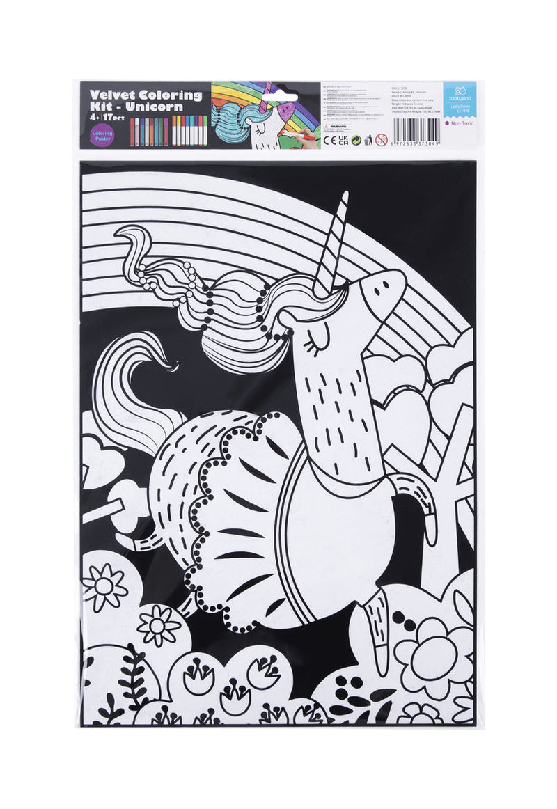 UNICORN VELVET COLOURING CRAFT KIT